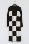 SWAYING/KNIT Checkerboard Dress SW212LS06 Brown/White PS40